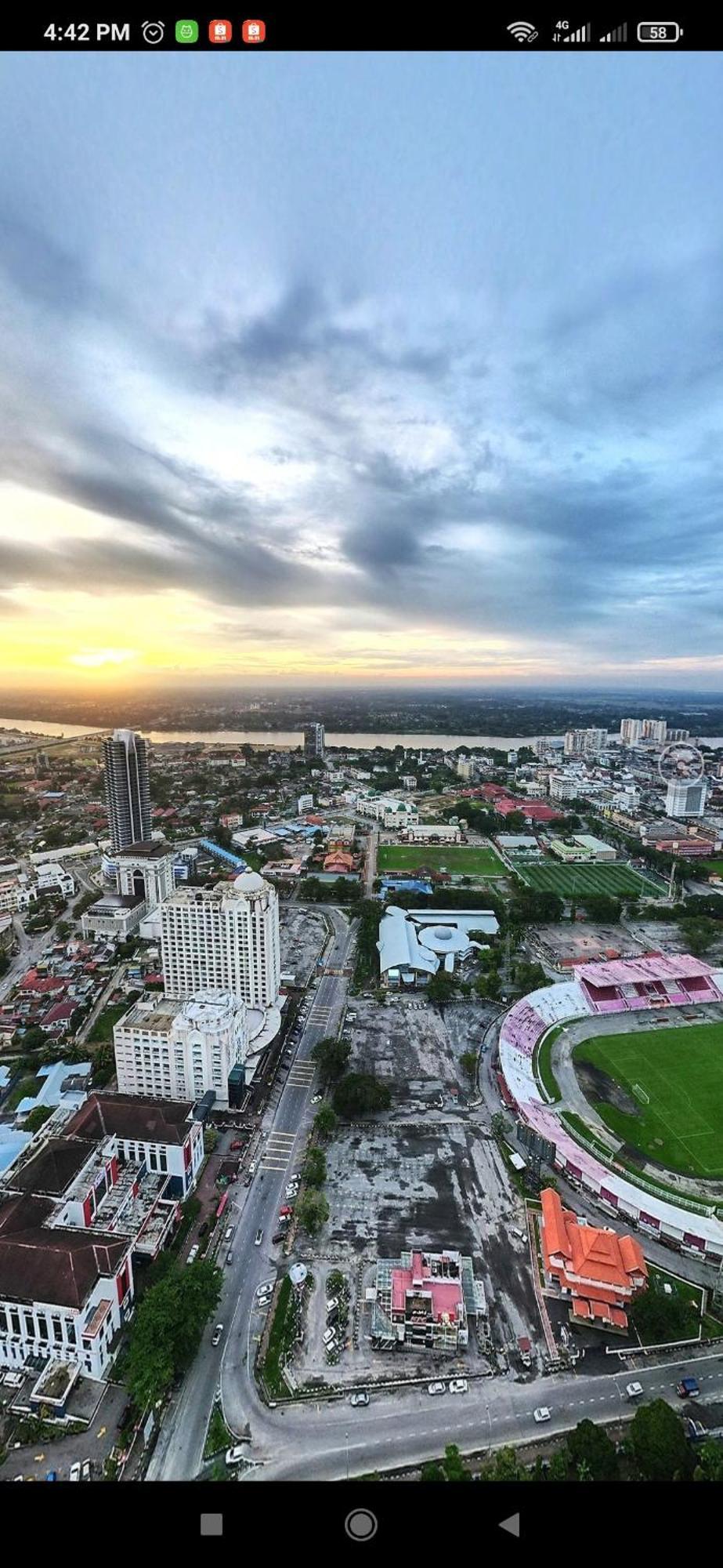 Pangsapuri 69 m² dengan 2 bilik tidur dan 1 bilik mandi peribadi di Pusat Kota Bahru Luaran gambar